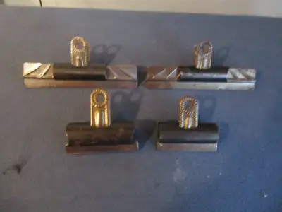 LOT OF 4 VINTAGE BULLDOG PAPER CLAMPS-M.M. & S. LTD-1940S-UNIQUE, View more