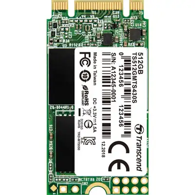 NEW Transcend MTS430S 512GB 42mm M.2 SATA SSD, View more