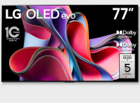LG G3 77" 4K UHD HDR OLED evo Gallery webOS Smart TV OLED77G3PUA