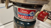 coleman propane lantern with propane. 