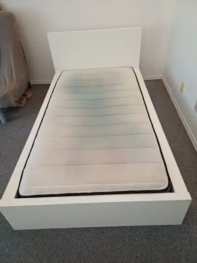 IKEA single bed frame for one person — $79. + a free mattress, View more