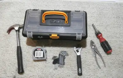 Small Tool Box with Several Handy Tools, View more