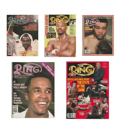 20 VINTAGE RING BOXING MAGAZINES VF/VF+, View more