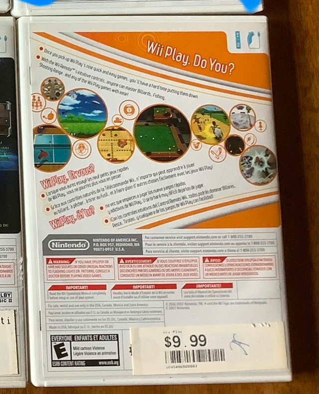 Jeu de Nintendo Wii Play (compatible avec la Wii U) dans Nintendo Wii  à Laval/Rive Nord - Image 2