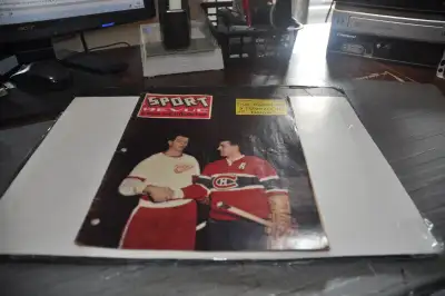 sport-revue magazine hockey october 1956 gordie howe & maurice r, View more