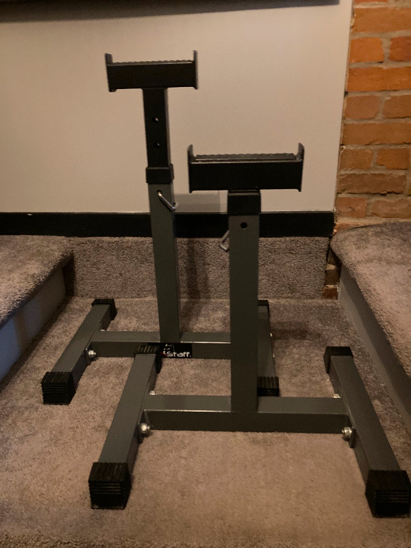AmStaff DF-1061 weight lifting Safety Stands x 2 like new in Exercise Equipment in Kingston