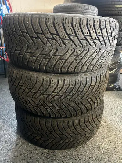 SELLING 3 WINTER TIRES. 225-45-18 NOKIAN WINTER TIRES. TIRES HAVE APPROX 50% TREAD REMAINING. PRICED...