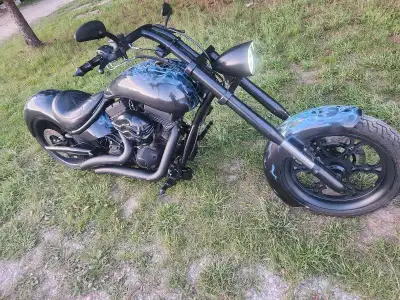 2008 CUSTOM SOFTAIL CHOPPER... CUSTOM MAXWELL SOFTAIL FRAME ALTIMA EVOLUTION 128CI BLACK EDITION ENG...