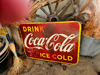 1948 COCA-COLA  metal sign