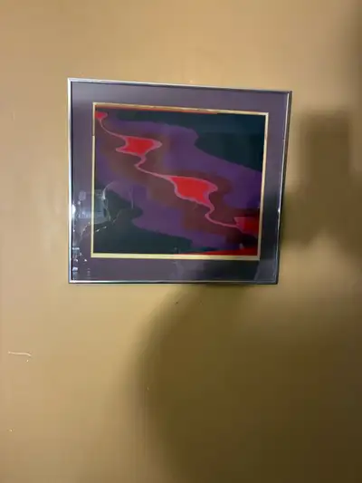 An incredible find for collectors of 1970s Canadian Abstract and Mid-Century Modern art. This is an...