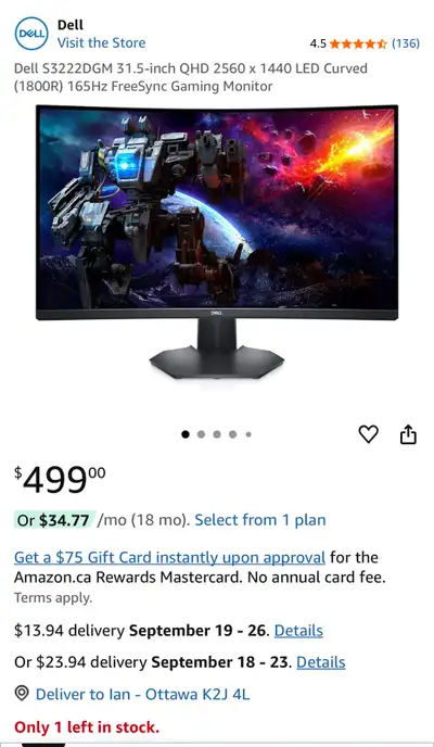 Gaming monitor, View more