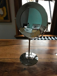 Vintage Two-sided Chrome Shaving Mirror