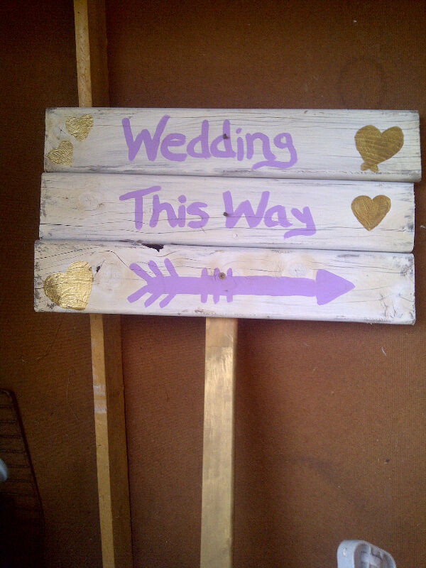 WEDDING SIGNSand CUSTOM SIGNS...WOODEN in Other in Charlottetown