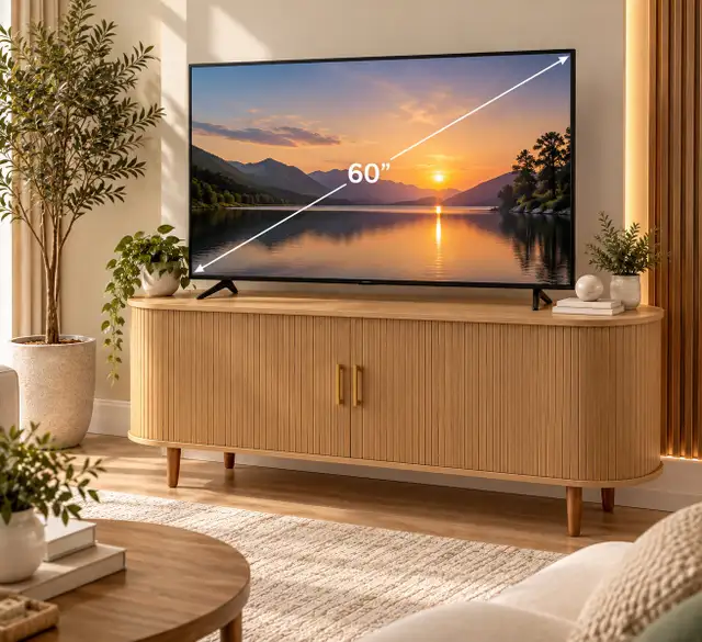 Fluted Media Console Table in TV Tables & Entertainment Units in City of Toronto - Image 2