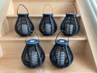 Solar Powered Basket Lanterns with LED Candle (5)