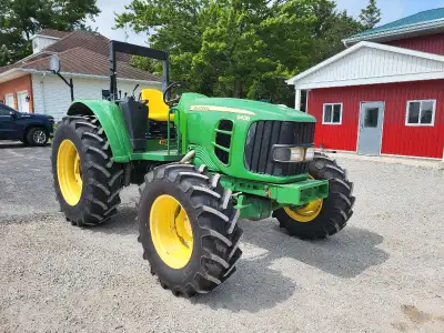 John Deere 6430 Open Station Tractor, 8373 hours, 16 speed power quad with left hand reverser, Creep...