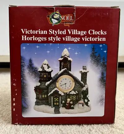 Christmas - Victorian Styled Village Clocks, View more