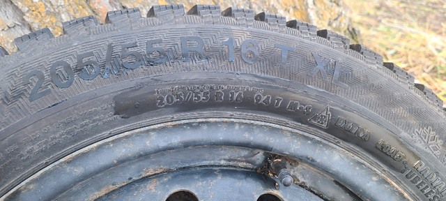205/55/16 Nord Frost studded winter tire on rims in Tires & Rims in Kelowna - Image 3