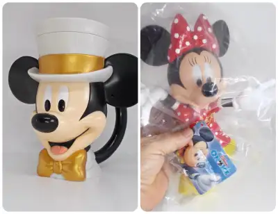 CHOICE Vintage Disney on Ice Minnie Mouse Doll & Mickey Mug, View more