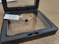 Brand New 10KT Yellow Gold Moissanite Ring For Sale