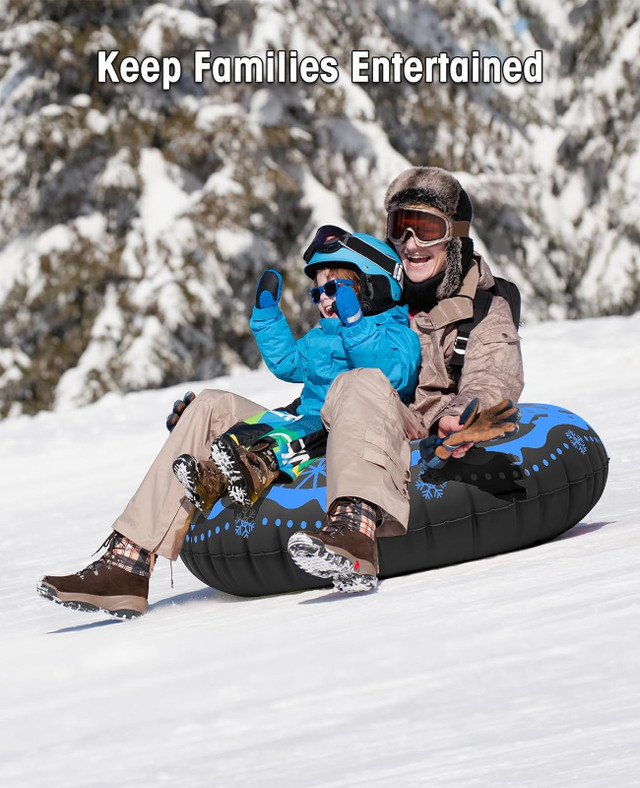 Snow Tube Sled for Kids and Adults, 0.8mm Thick Heavy Duty 47" I in Hand Tools in Mississauga / Peel Region - Image 3