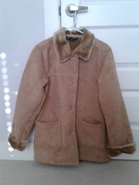 BC Clothing faux shearling coat size M