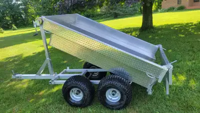 I have a very rare tandem axle aluminum dump trailer. It is 4' x 6' . I paid 2800 plus tax = 3164. 1...