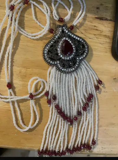 beaded necklace , View more