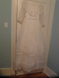 80s style wedding dress