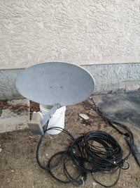 Shaw Satellite Dish and Cables