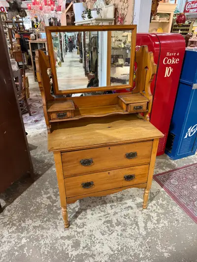 solid wood dresser with mirror , View more