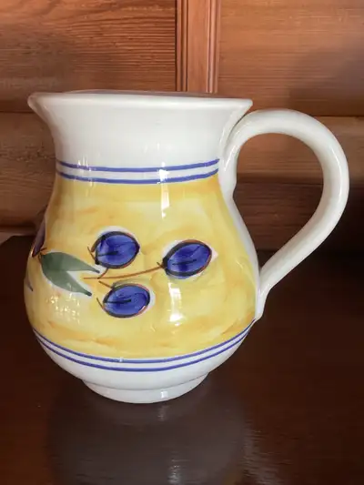 ceramic pitcher jug made in Italy, View more