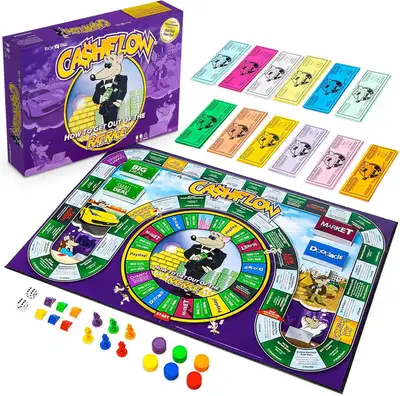 Rich Dad CASHFLOW Board Game, Educational Business & Finance Literacy Game, Ages 14 & Up - Financial...