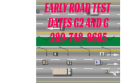URGENT ROAD TEST BOOKING(G,G2), DRIVE CLASSES