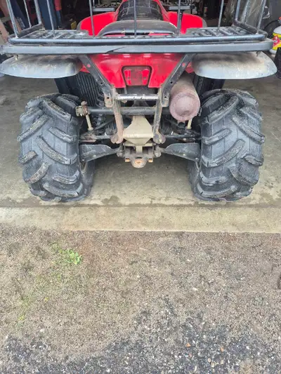 Great mud wheels off of a 2002 sportsman 500. Tires are in great shape and hold air. Sold the quad o...