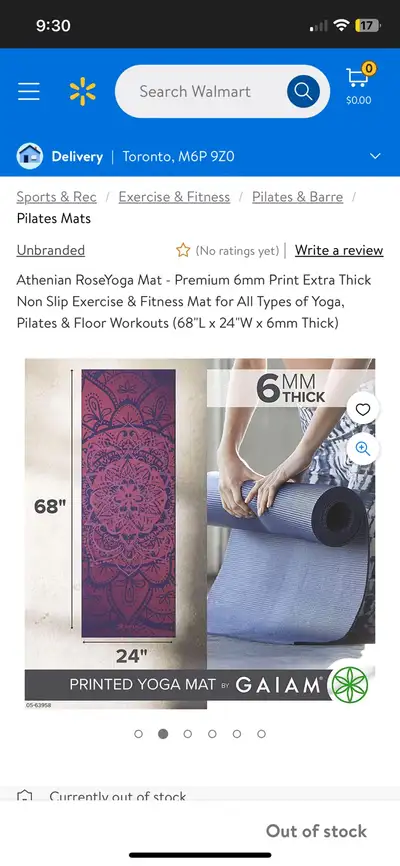 Gaiam Yoga Mat unique design, View more