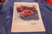 1960 Studebaker Lark 2 Door With Fire Truck Original Ad