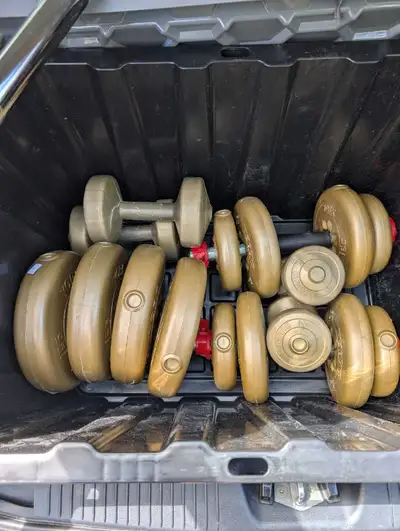 weight set with bar , View more