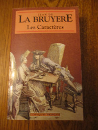 Classique français: "Les caractères" de Jean de La Bruyère