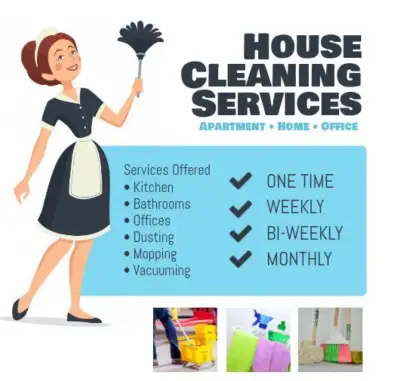 Providing cleaning services What We Offer Residential Services v General House Cleaning Deep Cleanin...