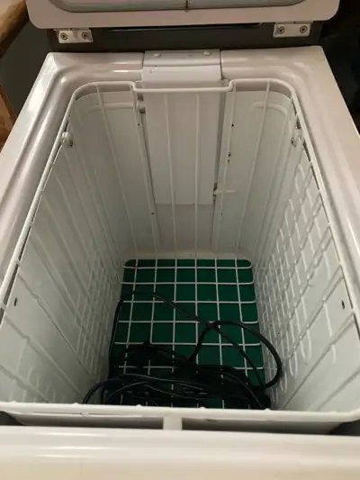 New retails for $1500 45litre fridge freezer with deep freeze to fridge options, durable to movement...