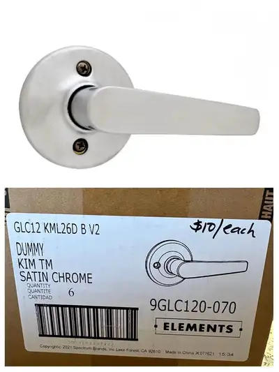 NEW WEISER KIM Dummy Door Handles - Satin Chrome, View more