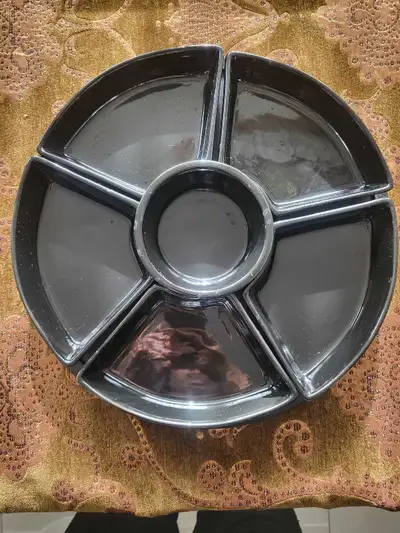 Black Porcelain Serving Tray, View more