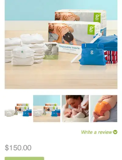 gDiapers 17pieces set, View more