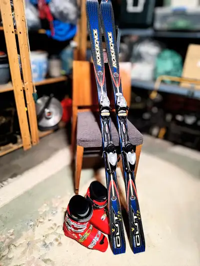 Rossignol Skis 177cm & Men's Salomon Ski Boots 8.5, View more