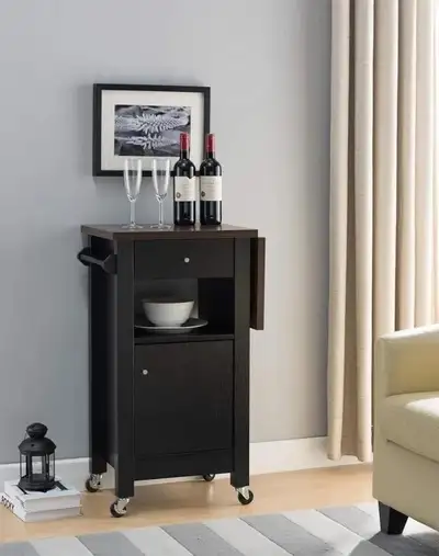 Q-max contemporary style kitchen cart / wine cart, View more