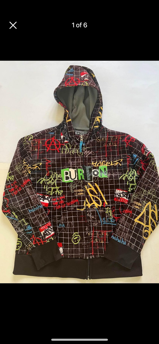 Burton Dryride  Kids Boys XL 14/16 Spring Hoodie Coat Jacket in Kids & Youth in Kingston