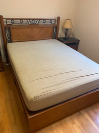 Queen size Bed (Mattress included)