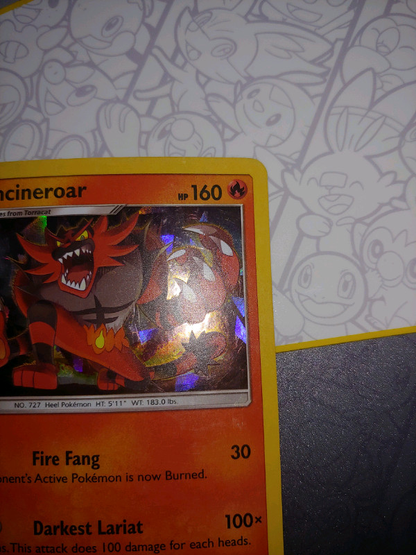 Pokemon TCG Sun & Moon Base Set: Ice Cracked Holo Incineroar in Arts & Collectibles in City of Toronto - Image 3