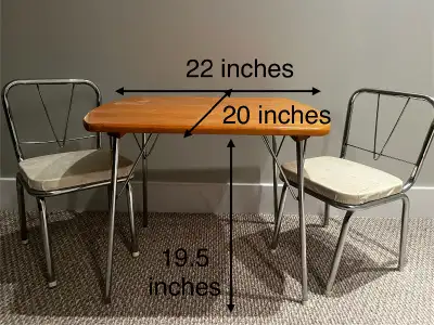 Children’s table and chairs, View more